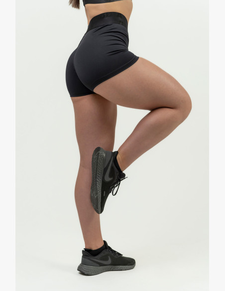 NEBBIA Women's high waisted compression shorts NEBBIA INTENSE Leg Day black