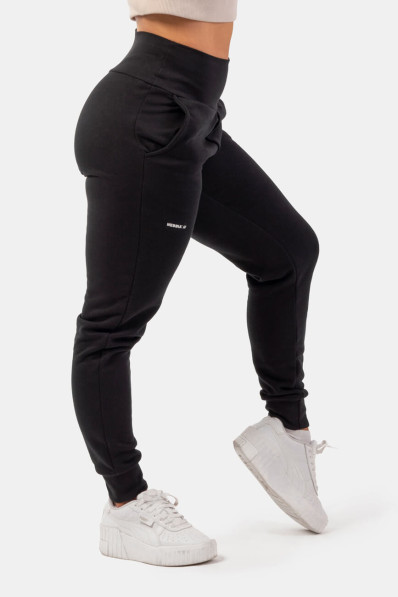 NEBBIA High waisted sweatpants "Feeling Good" black