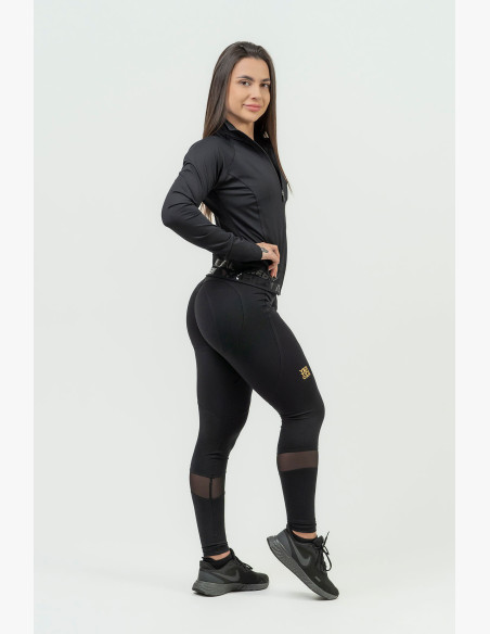 NEBBIA Women's zip-up hoodie NEBBIA INTENSE Warm-Up black