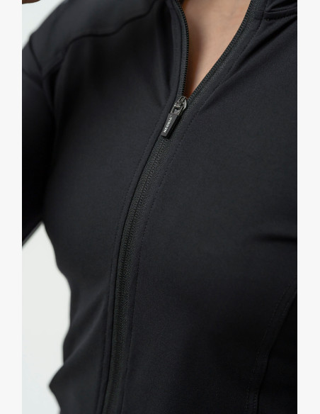 NEBBIA Women's zip-up hoodie NEBBIA INTENSE Warm-Up black