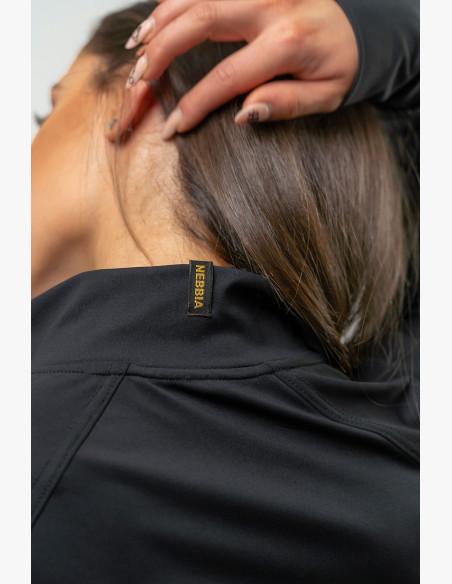 NEBBIA Women's zip-up hoodie NEBBIA INTENSE Warm-Up gold