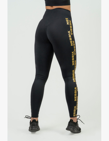 NEBBIA Women's high waisted leggings NEBBIA INTENSE Iconic gold