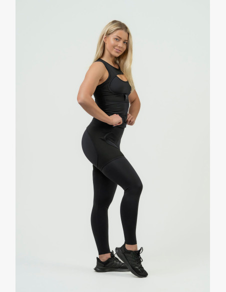 NEBBIA Women's compression tank top NEBBIA INTENSE Ultra black