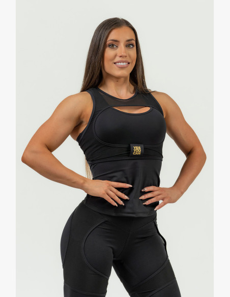 NEBBIA Women's compression tank top NEBBIA INTENSE Ultra gold