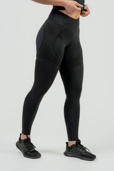 NEBBIA Women's sports leggings with mesh NEBBIA INTENSE...