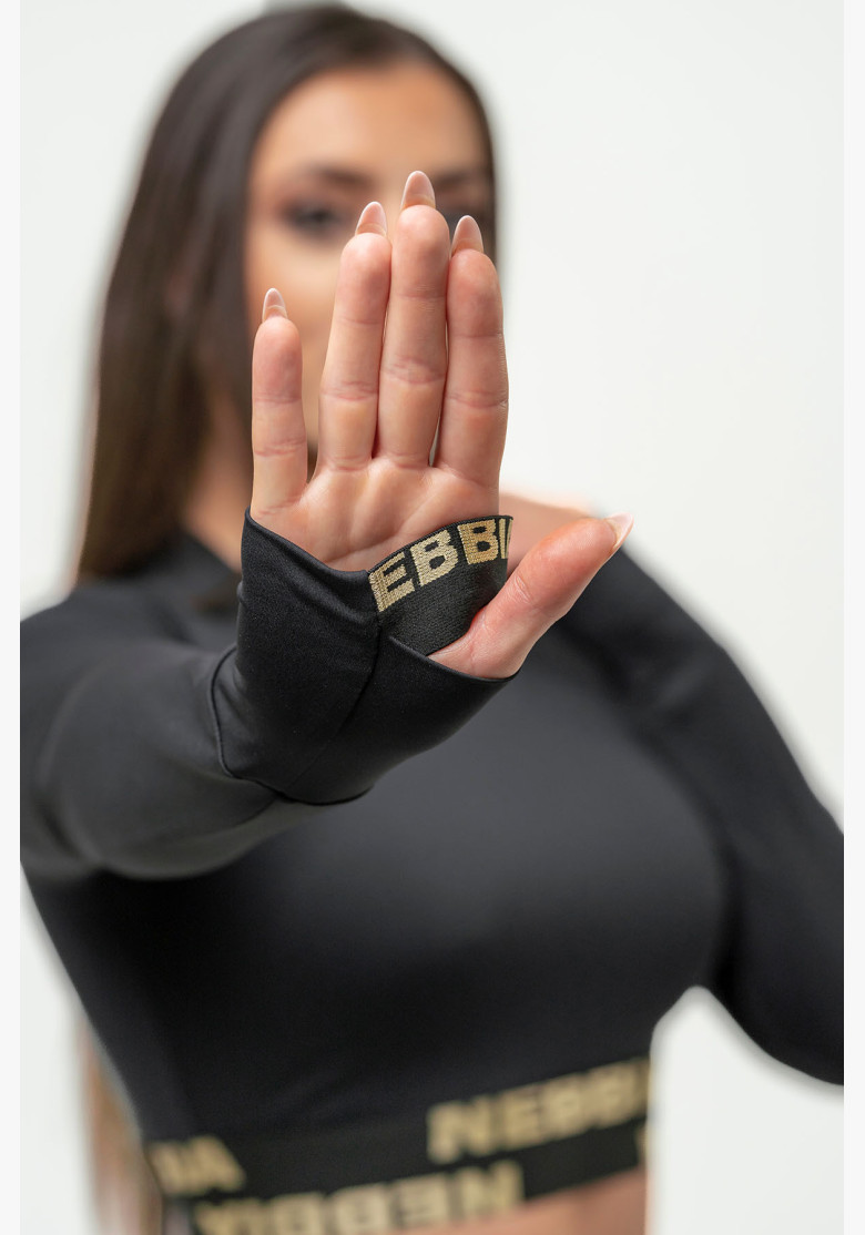 NEBBIA Women's crop top with long...