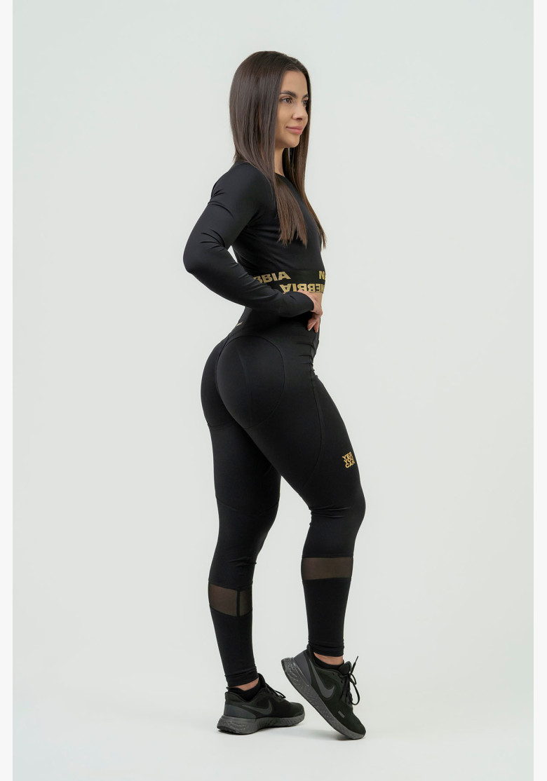 NEBBIA Women's crop top with long...