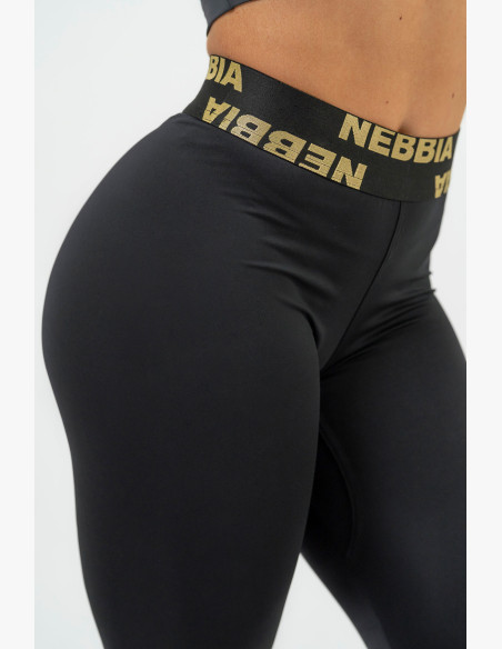 NEBBIA Women's high waisted leggings NEBBIA INTENSE Perform gold