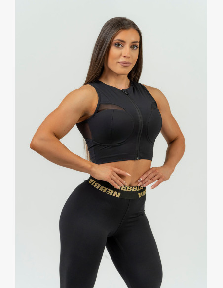 NEBBIA Women's high waisted leggings NEBBIA INTENSE Perform gold