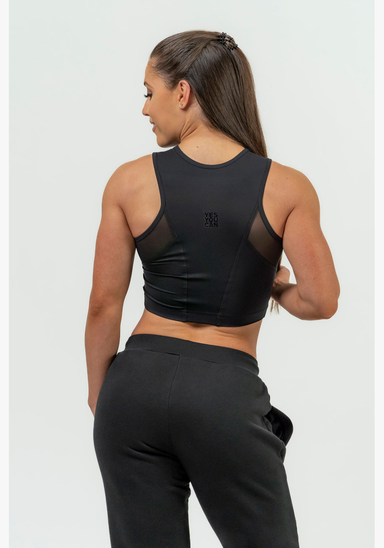 NEBBIA Women's crop top with high... NEBBIA Women's crop top with high...