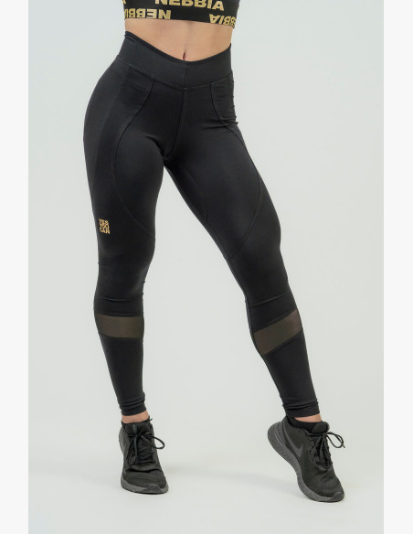 NEBBIA Women's shaping push-up leggings NEBBIA INTENSE Heart-Shaped gold