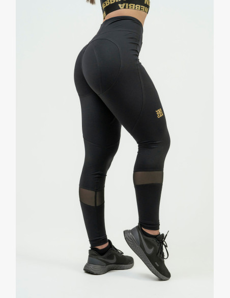 NEBBIA Women's shaping push-up leggings NEBBIA INTENSE Heart-Shaped gold