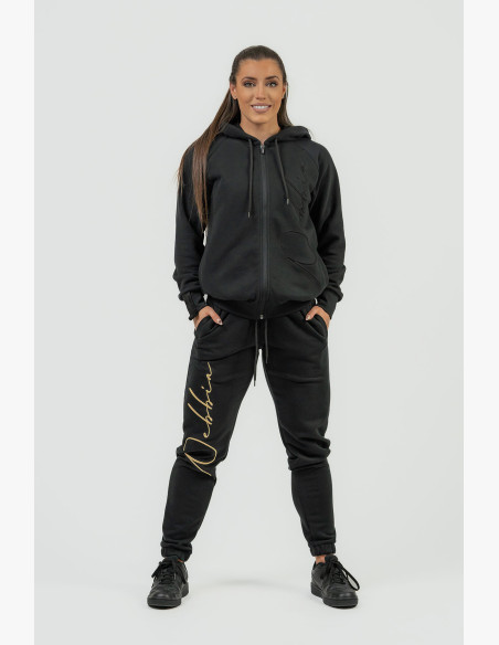 NEBBIA Women's loose-fitting sweatpants NEBBIA INTENSE Signature gold