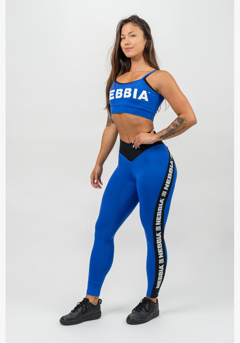 NEBBIA High waisted leggings ICONIC blue