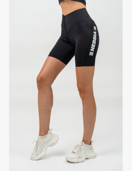 NEBBIA High waisted cycling shorts ICONIC black