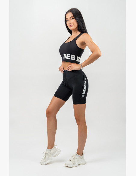 NEBBIA High waisted cycling shorts ICONIC black