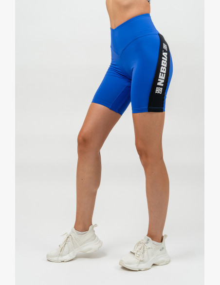 NEBBIA High waisted cycling shorts ICONIC blue