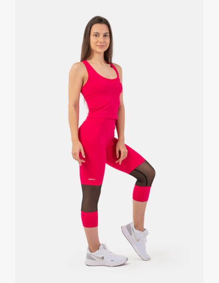 NEBBIA ¾ sports leggings with high waist pink