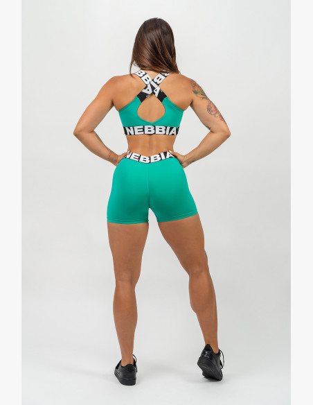 NEBBIA Fitness high waist shorts GLUTE PUMP green