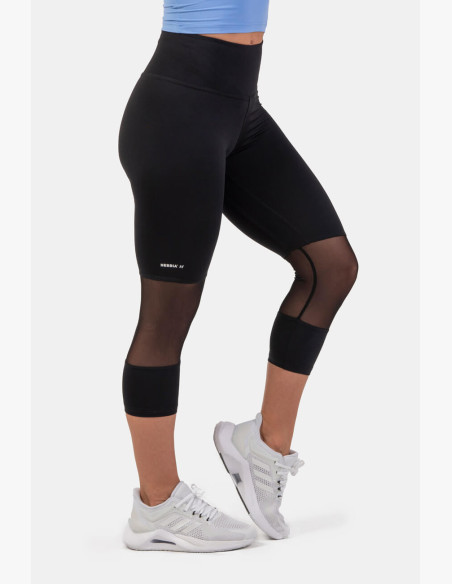NEBBIA ¾ sports leggings with high waist black