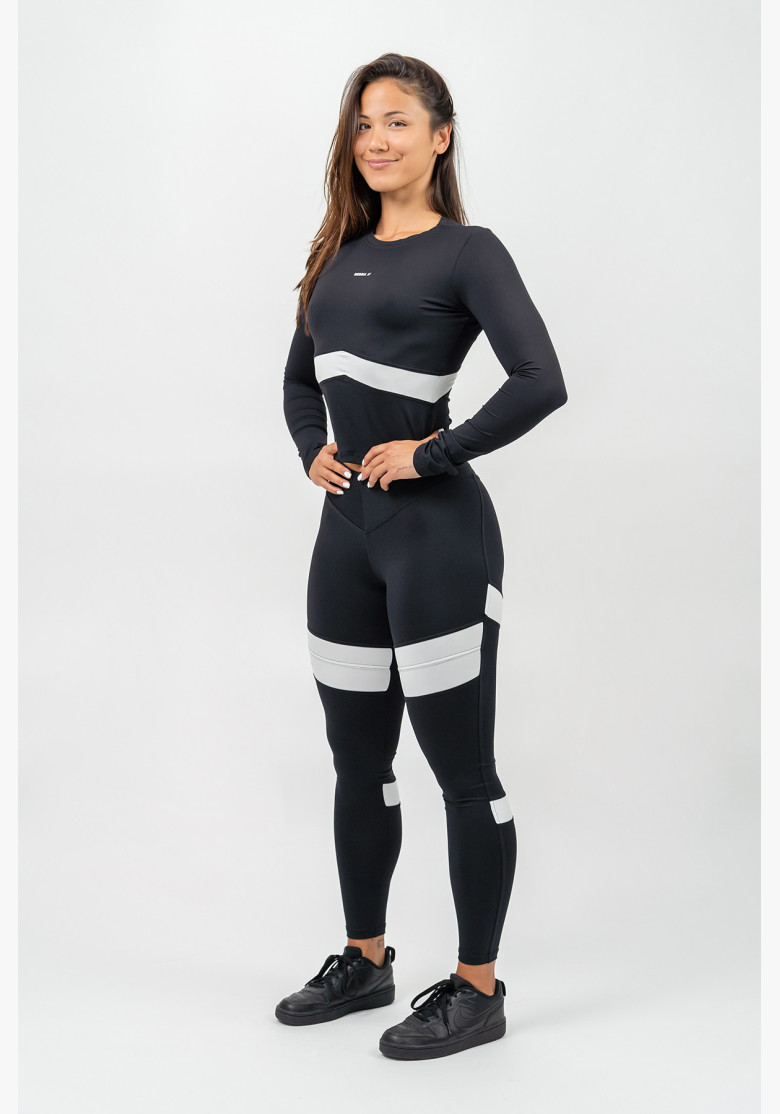 NEBBIA Black long sleeve top TRUE HERO