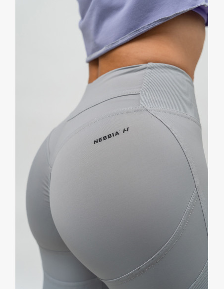 NEBBIA Shaping high waisted leggings GLUTE PUMP grey