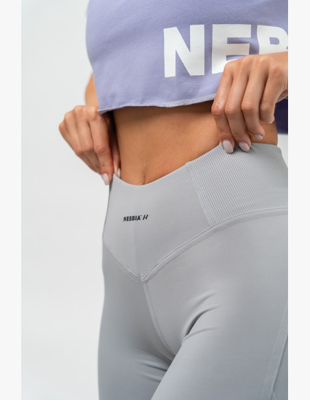 NEBBIA Shaping high waisted leggings GLUTE PUMP grey
