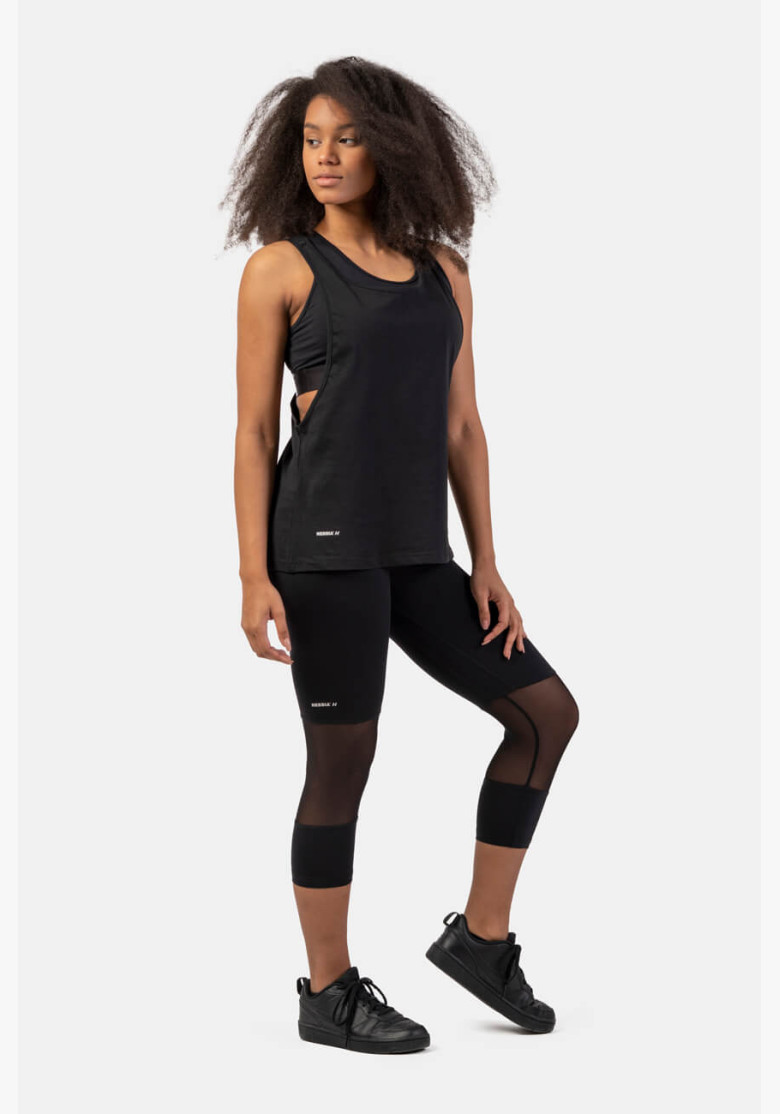 NEBBIA ¾ sports leggings with high...