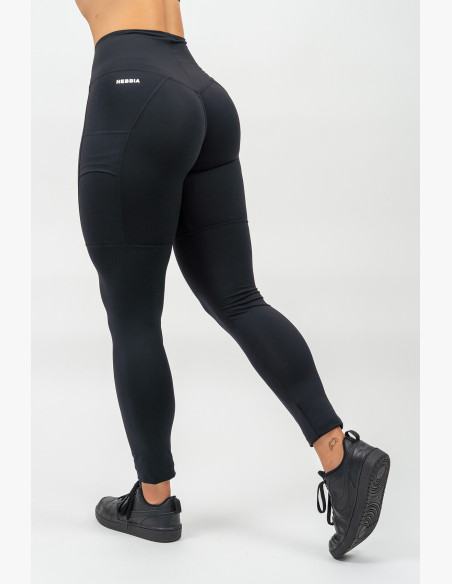 NEBBIA LEG DAY GOALS high waisted leggings black