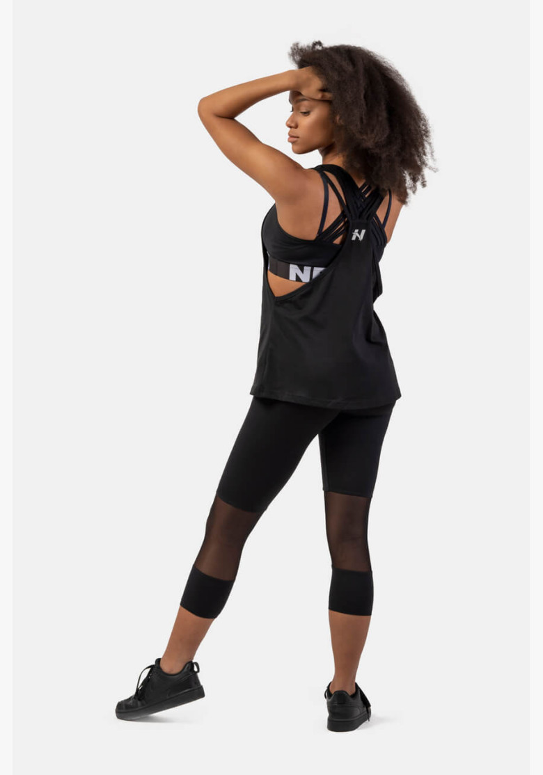 NEBBIA ¾ sports leggings with high...