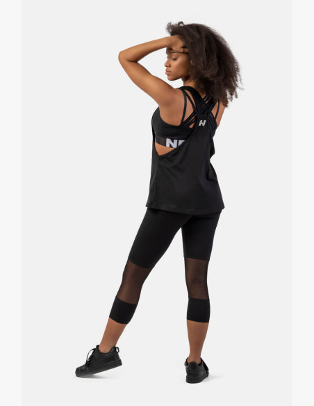NEBBIA ¾ sports leggings with high waist black