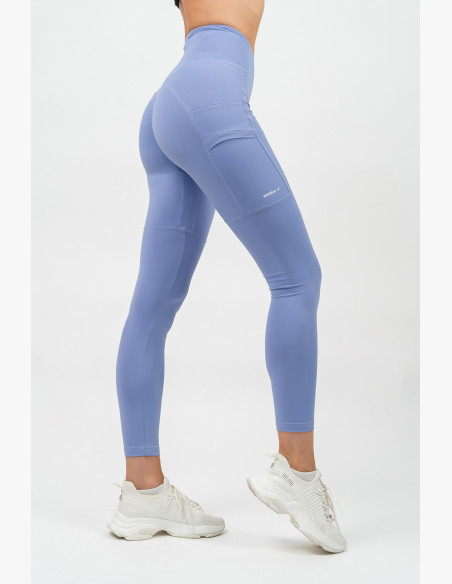 NEBBIA LEG DAY GOALS high waisted leggings purple