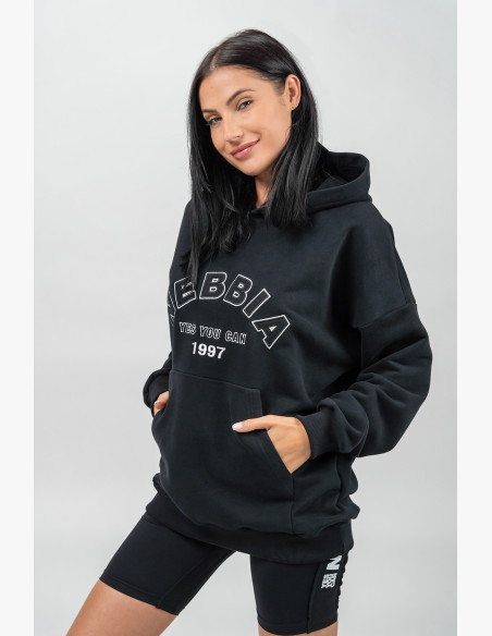 NEBBIA Oversize hoodie GYM RAT black