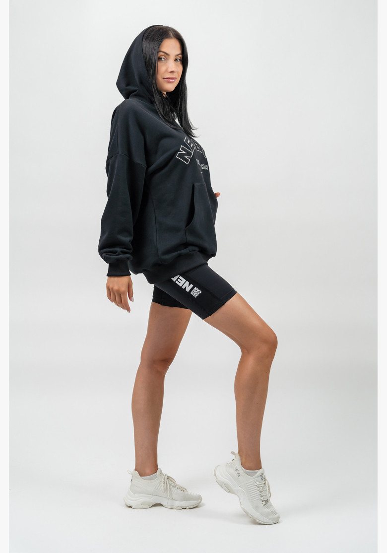 NEBBIA Oversize hoodie GYM RAT black