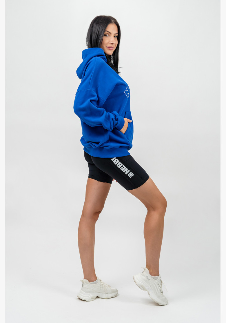 NEBBIA Oversize hoodie GYM RAT blue