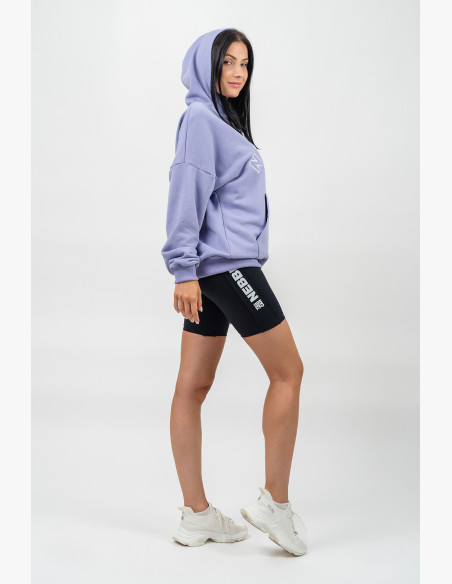 NEBBIA Oversize hoodie GYM RAT purple