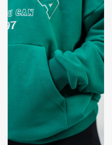 NEBBIA Oversize hoodie GYM RAT green