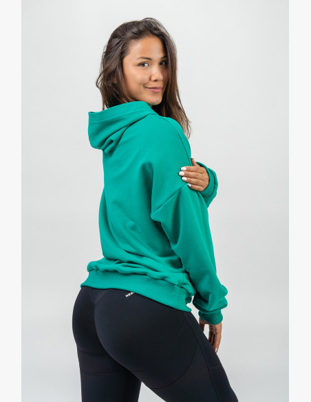 NEBBIA Oversize hoodie GYM RAT green