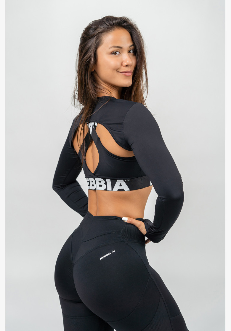 NEBBIA Fitness bolero s dlhým rukávom TRUE HERO