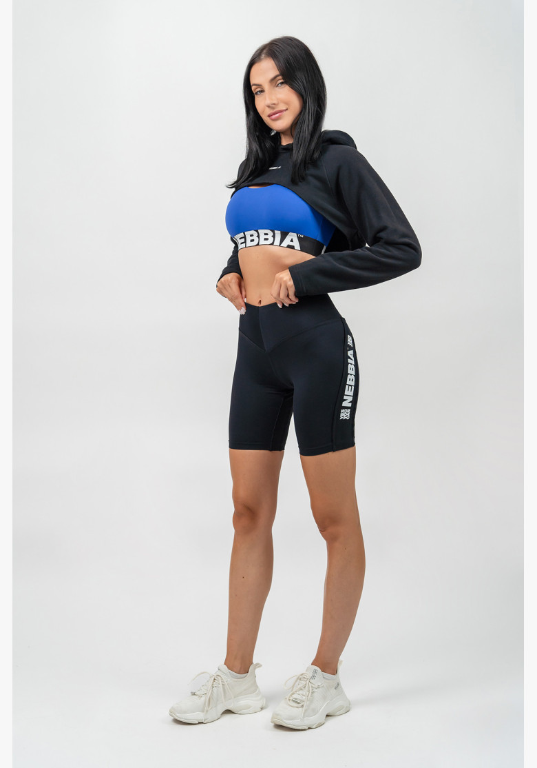 NEBBIA Crop hoodie with long sleeves...