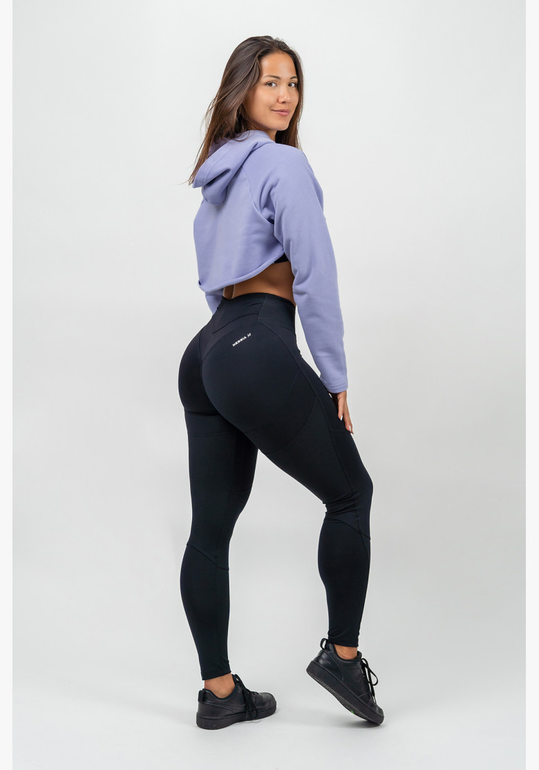 NEBBIA Crop hoodie with long sleeves... NEBBIA Crop hoodie with long sleeves...