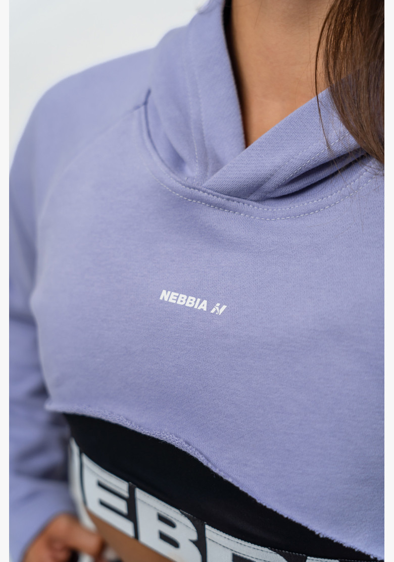 NEBBIA Crop hoodie with long sleeves... NEBBIA Crop hoodie with long sleeves...