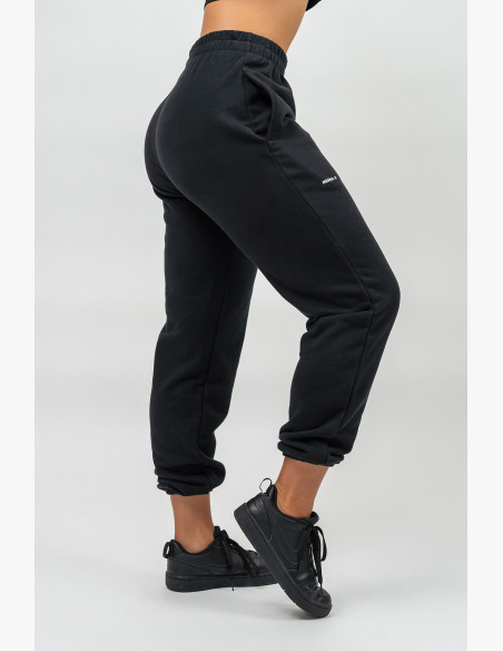 NEBBIA Sports loose sweatpants GYM TIME black