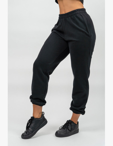 NEBBIA Sports loose sweatpants GYM TIME black