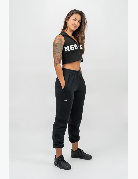 NEBBIA Sports loose sweatpants GYM TIME black