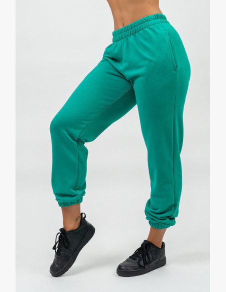 NEBBIA Sports loose sweatpants GYM TIME green