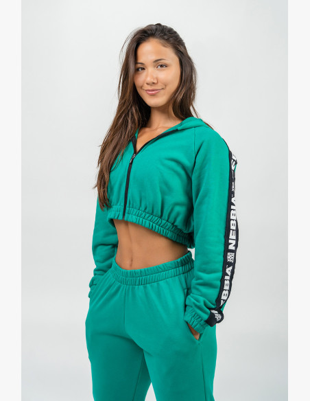 NEBBIA Sports loose sweatpants GYM TIME green