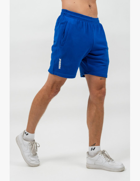 NEBBIA tracksuit relaxed-fit shorts MAXIMUM blue