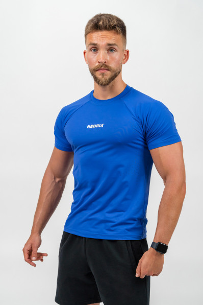 NEBBIA Compression sports shirt PERFORMANCE blue