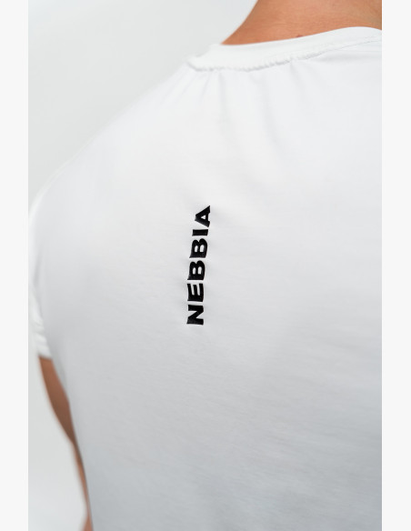 NEBBIA Functional sports t-shirt RESISTANCE white